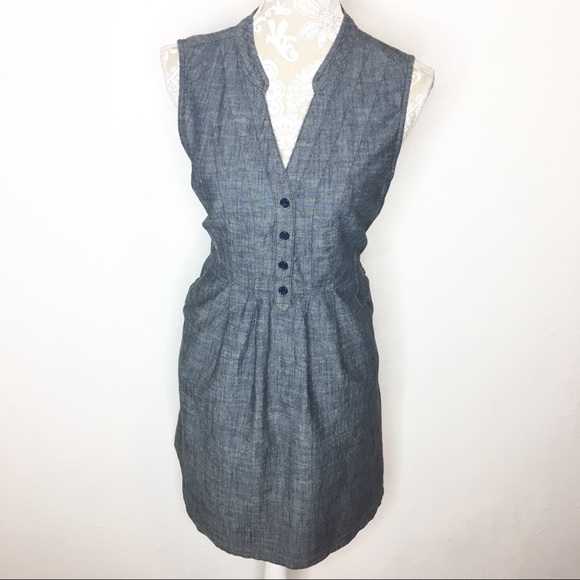 Fossil Dresses & Skirts - Fossil cotton sleeveless A-line dress w/ pockets